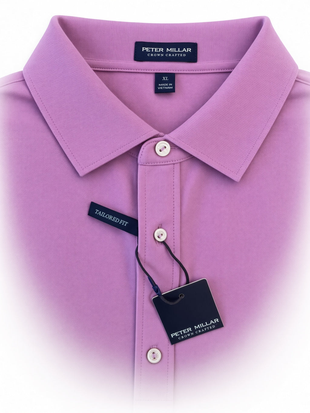 Peter Millar Performance Mesh Solid Short-Sleeve Polo UPF Sun Protection
