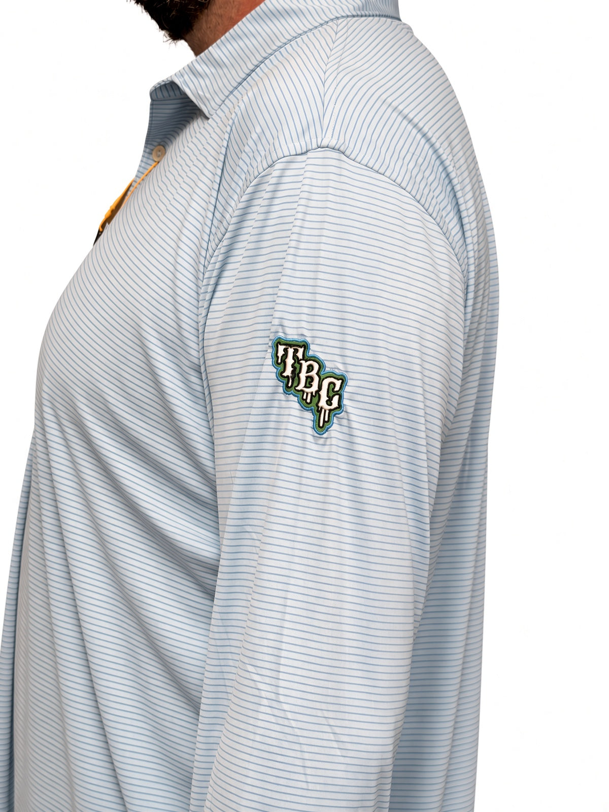 Peter Millar Summer Comfort Stripe Long-Sleeve Polo UPF Sun Protection