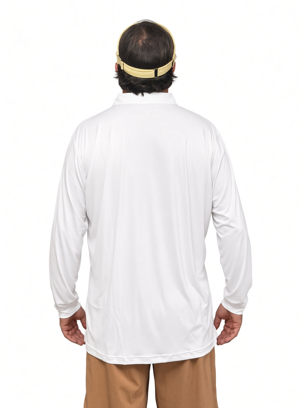 Peter Millar Featherweight Solid Long-Sleeve Polo UPF Sun Protection