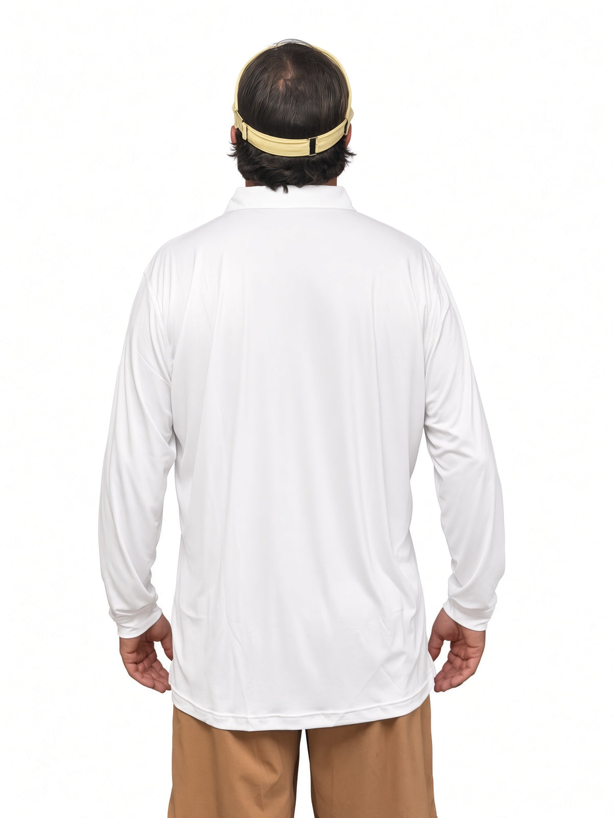 Peter Millar Featherweight Solid Long-Sleeve Polo UPF Sun Protection