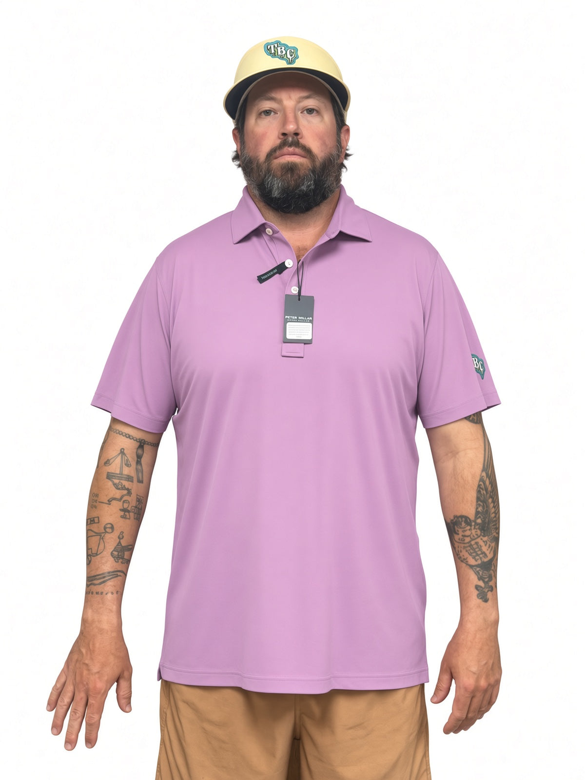 Peter Millar Performance Mesh Solid Short-Sleeve Polo UPF Sun Protection
