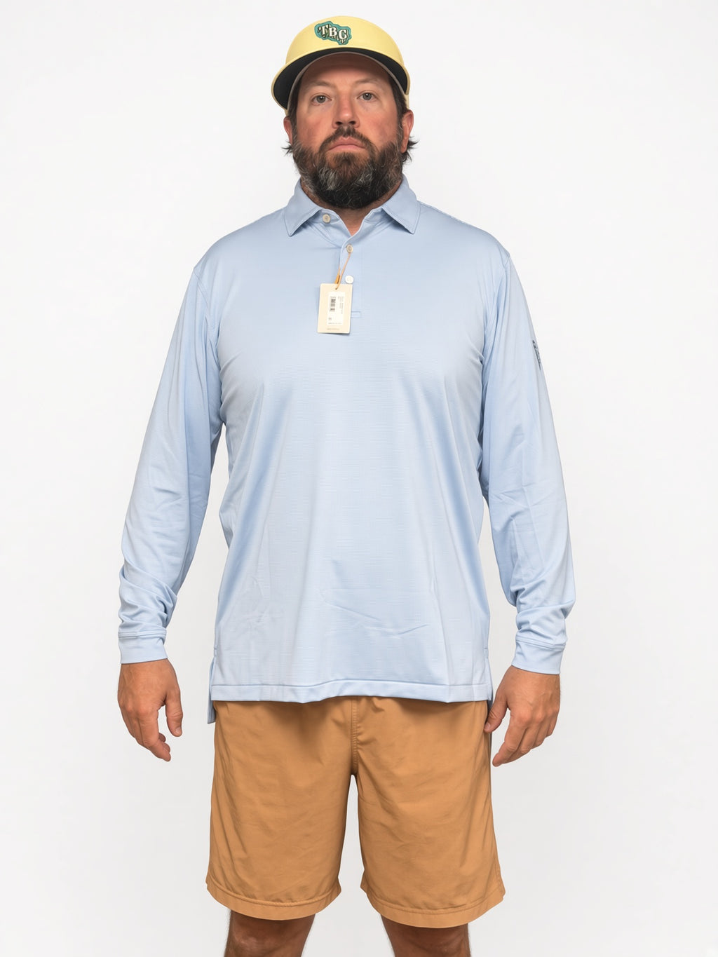 Peter Millar Summer Comfort Stripe Long-Sleeve Polo UPF Sun Protection