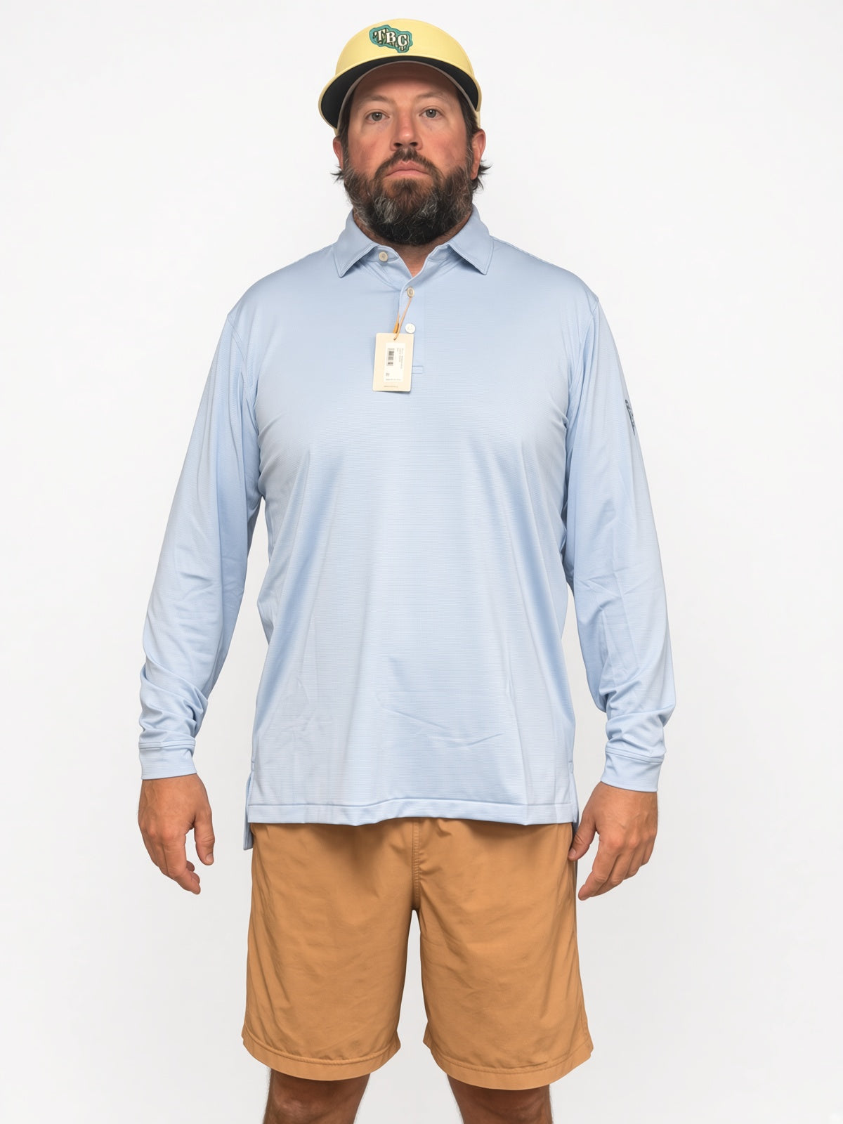 Peter Millar Summer Comfort Stripe Long-Sleeve Polo UPF Sun Protection