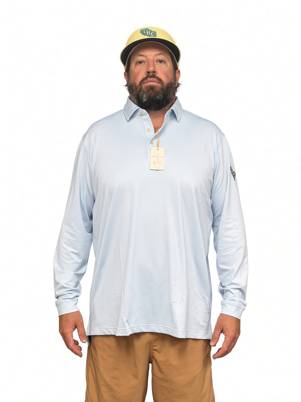 Peter Millar Summer Comfort Solid Long-Sleeve Polo UPF Sun Protection