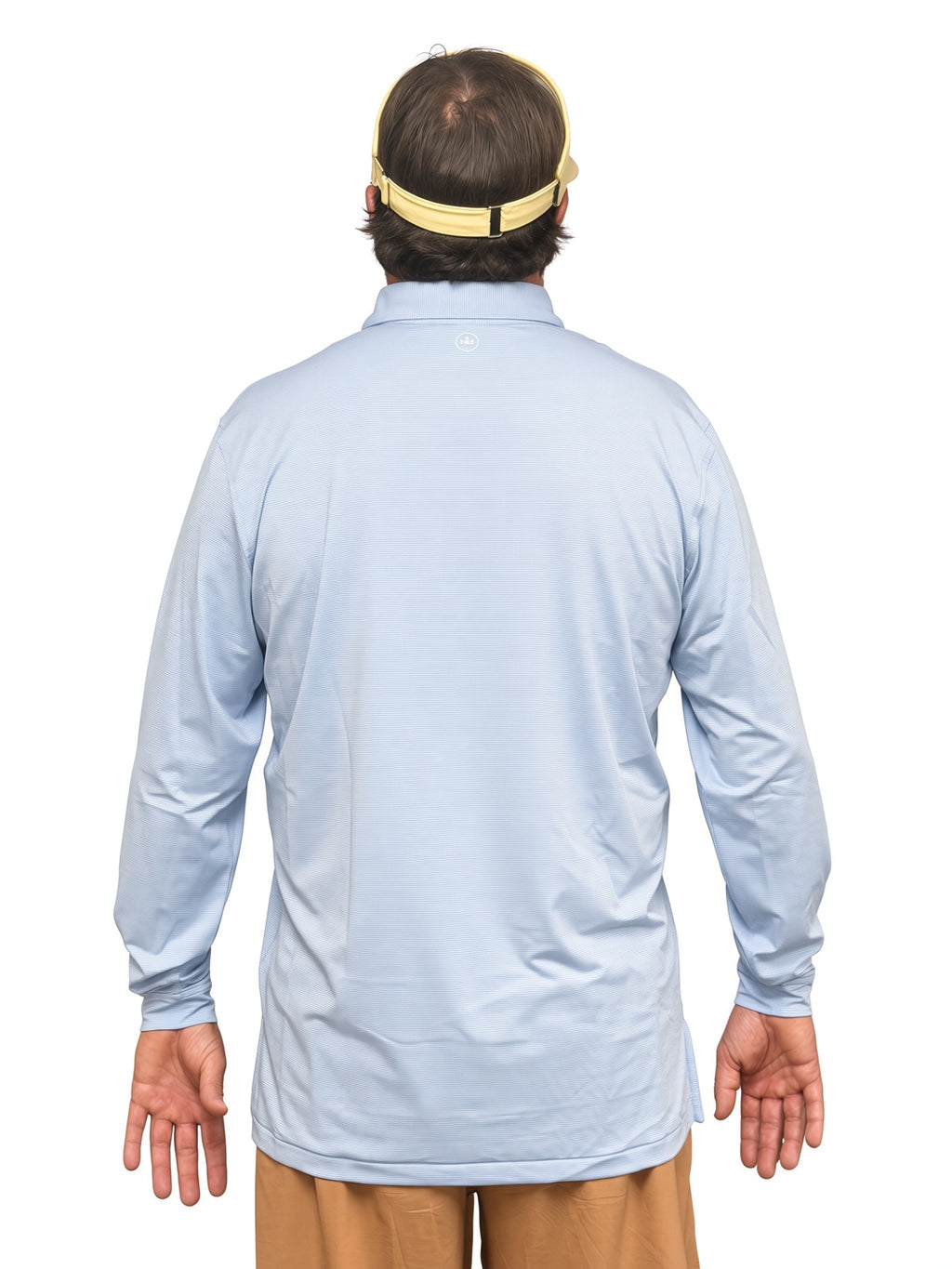 Peter Millar Summer Comfort Stripe Long-Sleeve Polo UPF Sun Protection