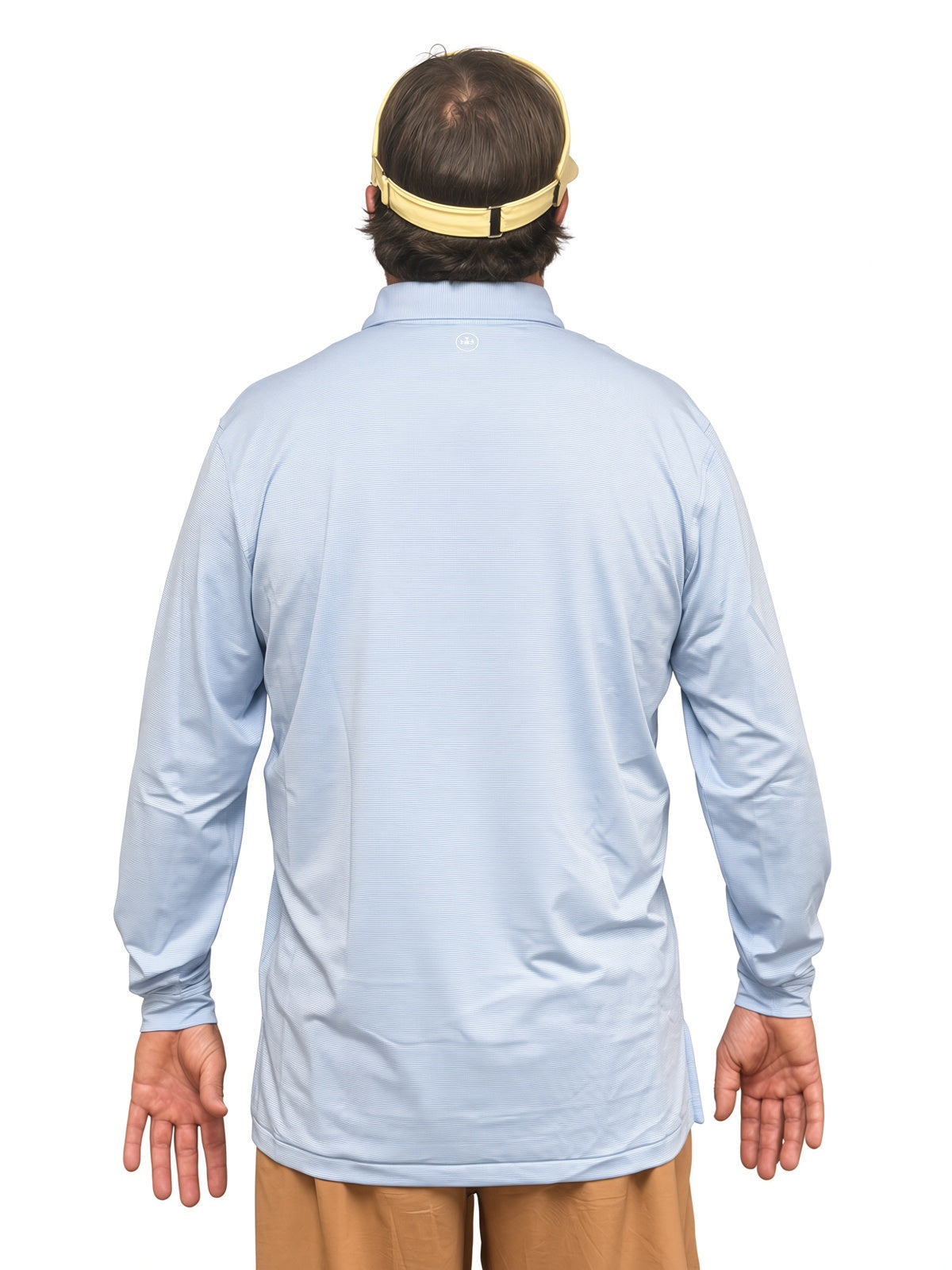 Peter Millar Summer Comfort Stripe Long-Sleeve Polo UPF Sun Protection