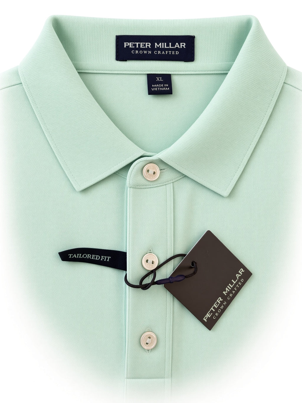 Peter Millar Performance Mesh Solid Short-Sleeve Polo UPF Sun Protection