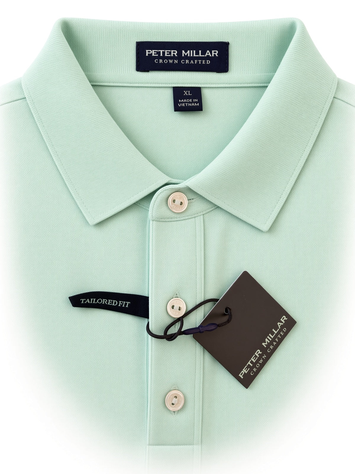 Peter Millar Performance Mesh Solid Short-Sleeve Polo UPF Sun Protection